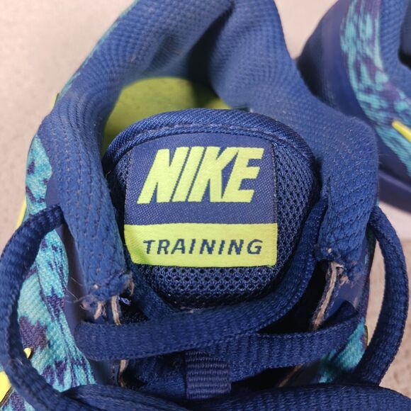 NIKE TRAINING 684899-405 Blue Splatter Running Shoes Sz 8.5 Very Good Condition - Picture 2 of 5